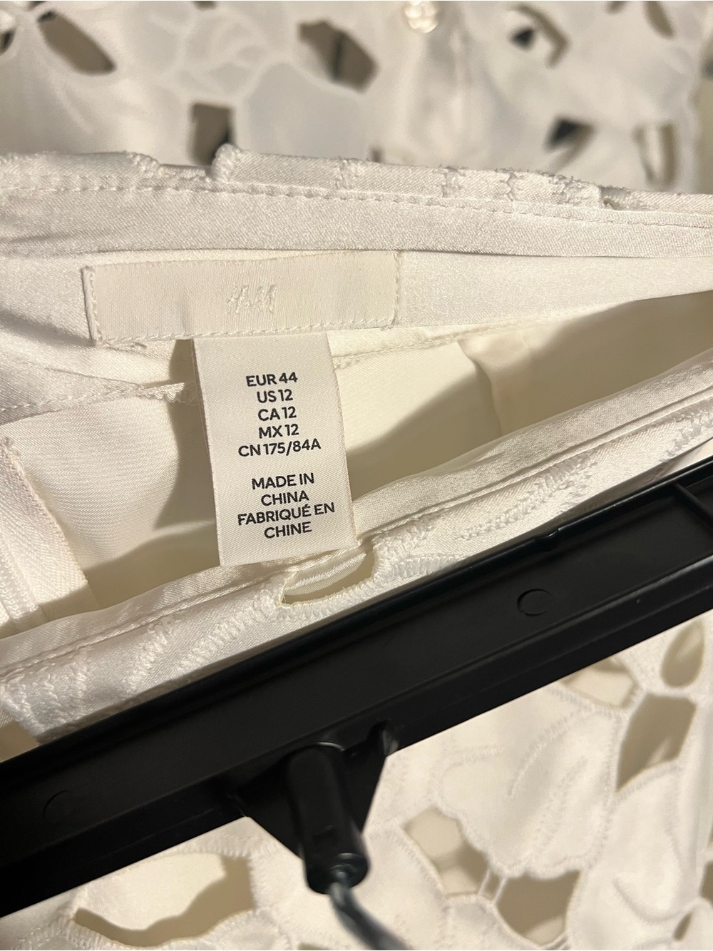 Women's White BRODERIE ANGLAISE SATIN SHIRT and Skirt - Elegant Feminine Design - Picture 8 of 10